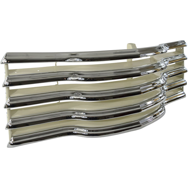 1947-1953 Chevy Truck Grille Assembly Chrome with Ivory Backsplash Includes Mounting Brackets.