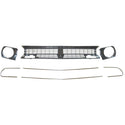 1970 Plymouth Barracuda Grille/Headlight Bezel/Molding Kit, 7 Piece Set.