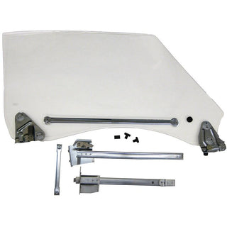 1968-1969 Chevy Camaro Door Glass Assembly Kit Clear LH.