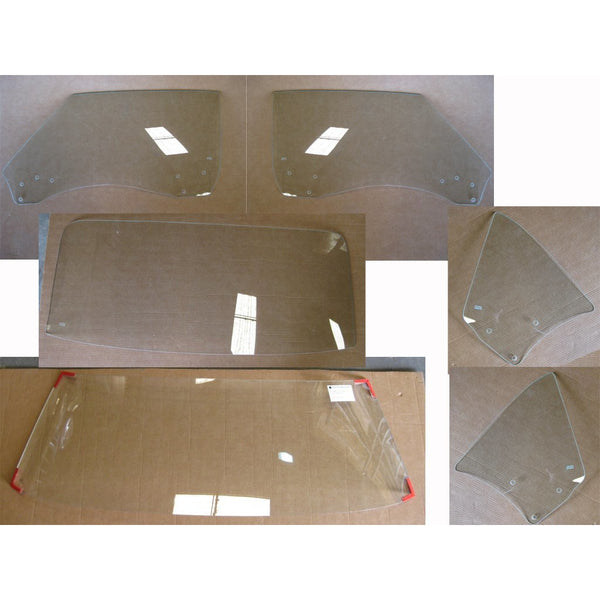 1968-1969 Chevy Camaro Coupe Glass Kit Clear W/O Band.