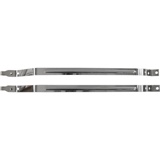 1968-1972 Chevy Nova Fuel Tank Strap Set Stainless Steel.