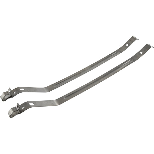 1967-1969 Chevy Camaro Fuel Tank Strap Set Stainless Steel.