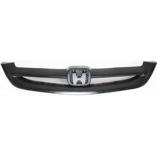 2001-2003 Honda Civic Grille, Insert, Polypropylene, Black, Coupe.