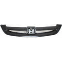 2001-2003 Honda Civic Grille, Insert, Polypropylene, Black, Coupe.