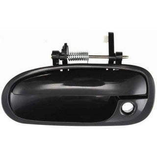 1996-2000 Honda Civic Front Door Handle LH, Outside, Black, W/ Keyhole.