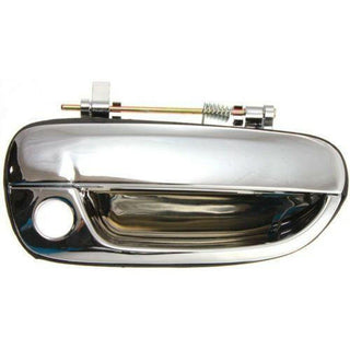 2000-2006 Hyundai Accent Front Door Handle RH, All Chrome, w/Keyhole.