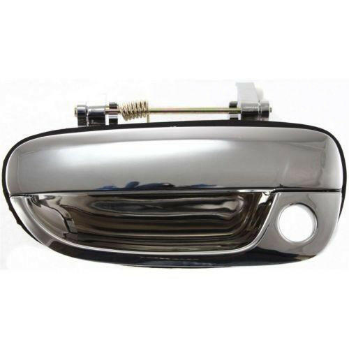2000-2006 Hyundai Accent Front Door Handle LH, All Chrome, w/Keyhole.