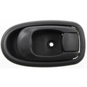 1996-1998 Hyundai Elantra Front Door Handle RH, Inside, Dark-gray,.