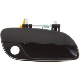 2001-2006 Hyundai Elantra Front Door Handle RH, Smooth Black, Plastic.