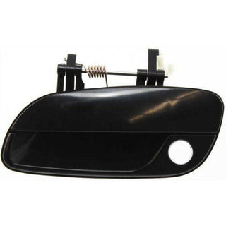2001-2006 Hyundai Elantra Front Door Handle LH, Smooth Black, Plastic.