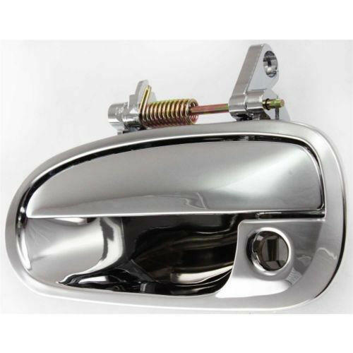1996-2000 Honda Civic Front Door Handle LH, Outside, All Chrome, w/Keyhole.