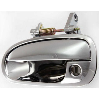 1996-2000 Honda Civic Front Door Handle LH, Outside, All Chrome, w/Keyhole - Classic 2 Current Fabrication