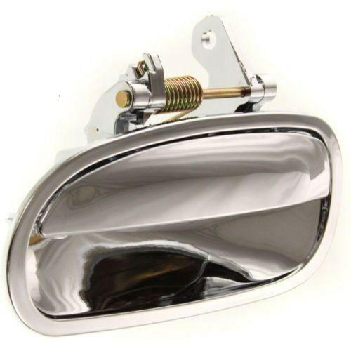 1996-2000 Honda Civic Rear Door Handle LH, Outside, All Chrome, W/o Keyhole.