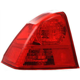 2003-2005 Honda Civic Tail Lamp LH, Outer, Assy., Sedan, Exc Hybrid Model.