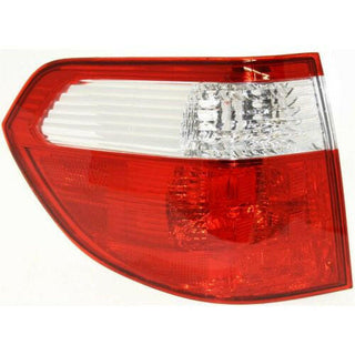 2005-2007 Honda Odyssey Tail Lamp LH, Outer, Lens And Housing.