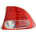 2006-2008 Honda Civic Tail Lamp RH, Outer, Lens And Housing, Sedan.