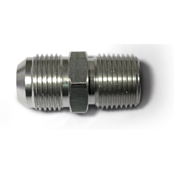 1981-1987 BUICK REGAL INTAKE MANIFOLD TO HEATER PIPE FITTING W/ SILVER ANODIZED.