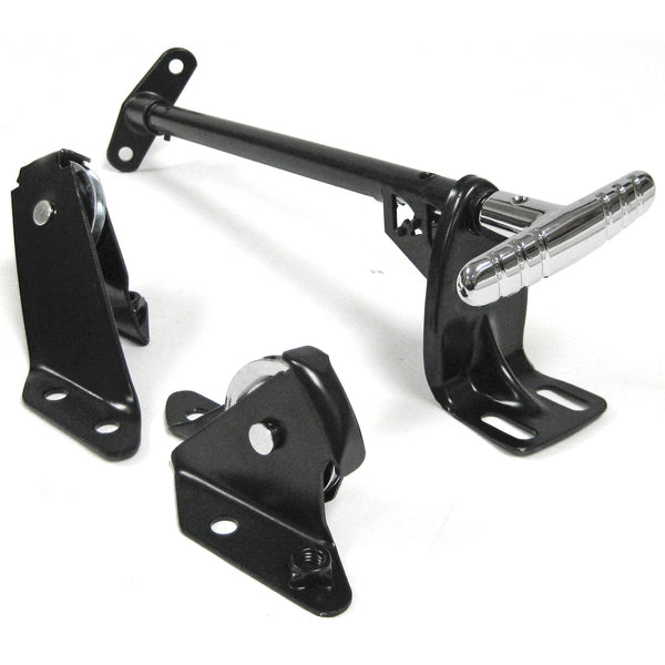 1957 Chevy Parking Brake Assembly Chrome Handle.