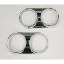 1967 Chevy El Camino Head Light Bezel, Pair.