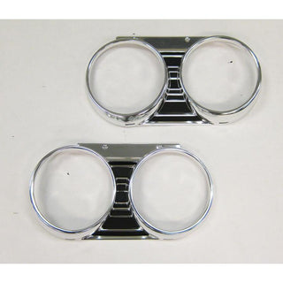 1967 Chevy El Camino Head Light Bezel, Pair.