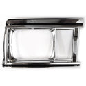 1981 Chevrolet Malibu RH Headlight Bezel Chrome/Black.