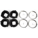 1967-1972 GMC C10 Pickup HEADLAMP MOUNTING BUCKET 8PC/SET.