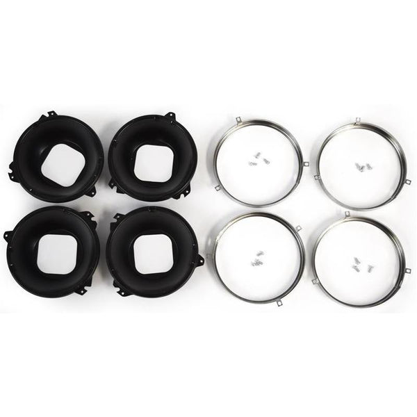 1967-1972 GMC C10 Pickup HEADLAMP MOUNTING BUCKET 8PC/SET.