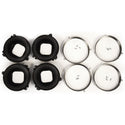 1967-1972 GMC C10 Pickup HEADLAMP MOUNTING BUCKET 8PC/SET.