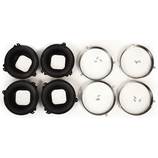 1967-1972 GMC C10 Pickup HEADLAMP MOUNTING BUCKET 8PC/SET.