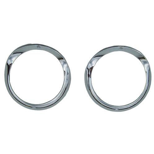 1955 Chevy One-Fifty Series Head Light Bezel, Pair.