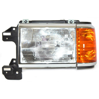 1987-1991 Ford Bronco/Pickup FT. HEAD LAMP -LH -W/BLACK & CHROME TRIM.