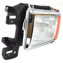 1987-1991 Ford Bronco/Pickup FT. HEAD LAMP -LH -W/BLACK & CHROME TRIM.