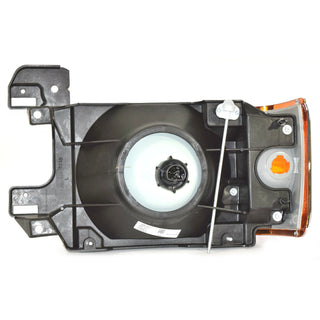 1987-1991 Ford Bronco/Pickup FT. HEAD LAMP -LH -W/BLACK & CHROME TRIM.