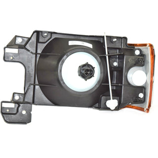 1987-1991 Ford Bronco/Pickup FT. HEAD LAMP -RH -W/BLACK & CHROME TRIM.