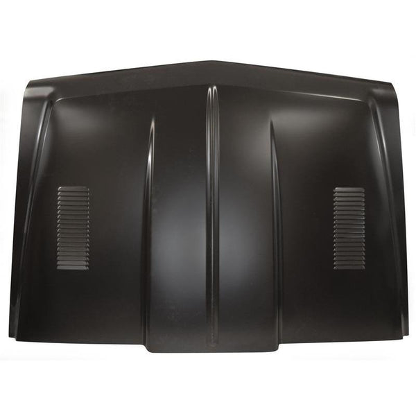 1967-1968 Chevy C10 HOOD STEEL W/COWL INDUCTION AND VENT LOUVERS.