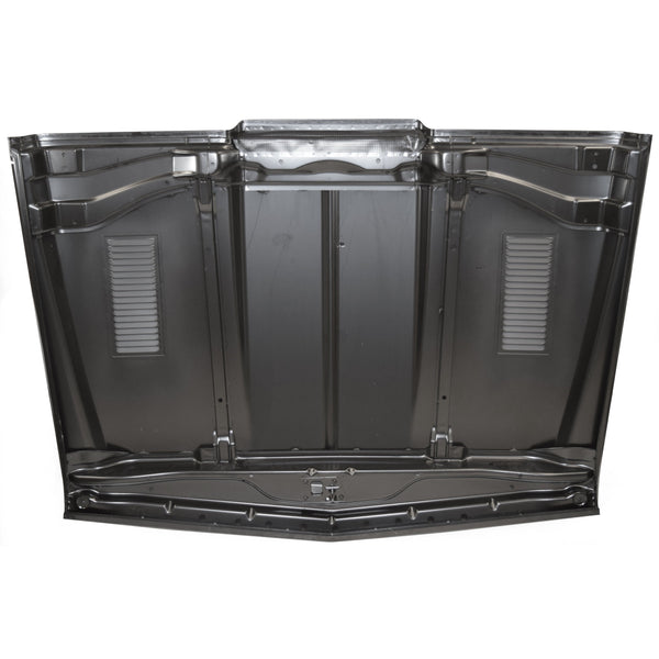 1967-1968 Chevy C10 HOOD STEEL W/COWL INDUCTION AND VENT LOUVERS.
