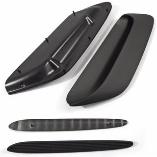 1970-1974 Plymouth Barracuda Dual Scoop Hood Ornament Set.