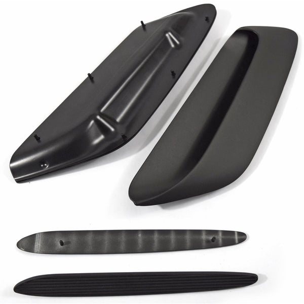 1970-1974 Plymouth Barracuda Dual Scoop Hood Ornament Set.