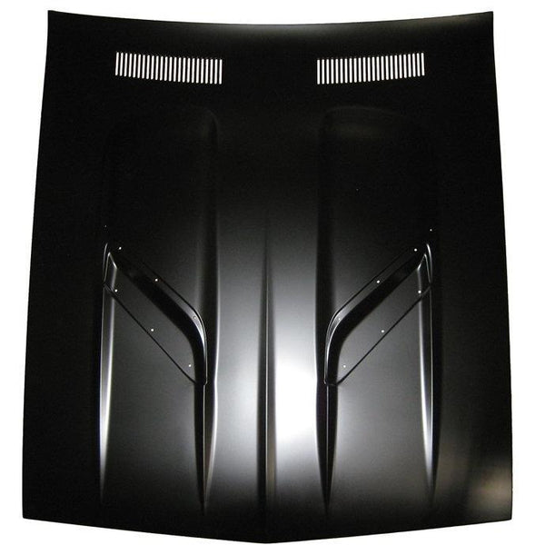 1970-1974 Plymouth Cuda Hood Dual Scoop Twin Bulge.