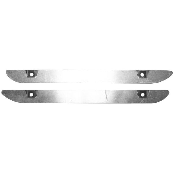 1970-1974 Dodge Challenger RT Rally Dual Scoop Hood Ornament Backing Plate Pair.