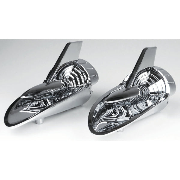 1957 Chevy Two-Ten Series Hood Rocket Assembly, Pair.