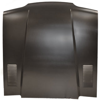 1987-1993 Ford Mustang STEEL EXTENDED COWL HOOD W/VENT LOUVERS - Classic 2 Current Fabrication