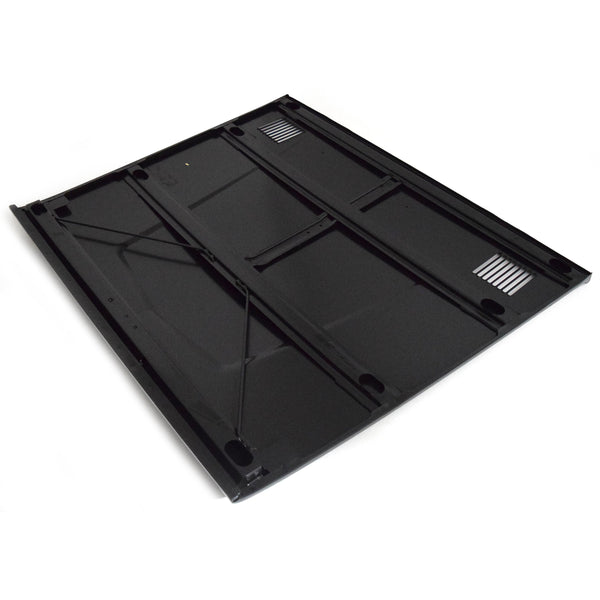 1973-1977 FORD BRONCO HOOD, W/O CATCH HOLE, W/ WASHER HOLE, W/ VENT HOLE.