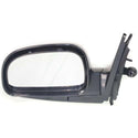2001-2006 Hyundai Santa Fe Mirror LH, Manual Remote, Non-heated, Manual Fold.
