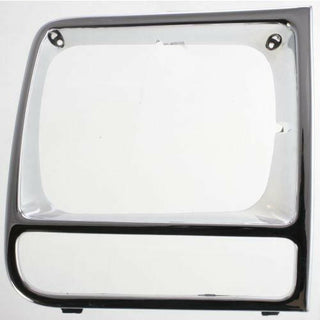 1997-2001 Jeep Cherokee Headlight Door RH, All Chrome.