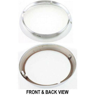 1971-1986 Jeep CJ Series Headlight Door RH=lh, Chrome.