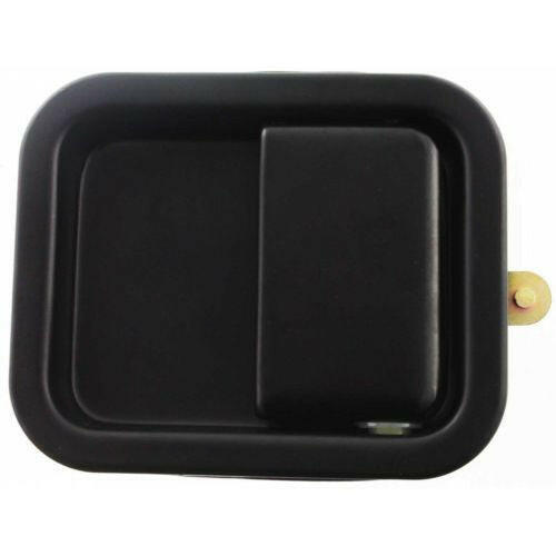 1987-1995 Jeep Wrangler Front Door Handle LH, Smth Blk, Metal, Full Door Type.