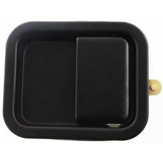 1987-1995 Jeep Wrangler Front Door Handle LH, Smth Blk, Metal, Full Door Type.