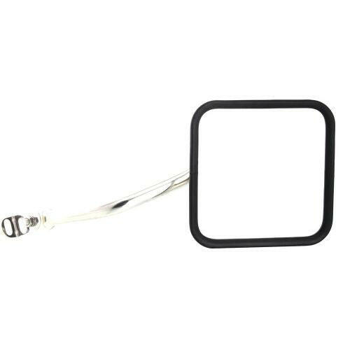 1976-1986 Jeep CJ Mirror RH=lh, Side Mirror Kit, Sold In Pairs, Stainless.