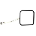 1976-1986 Jeep CJ Mirror RH=lh, Side Mirror Kit, Sold In Pairs, Stainless.